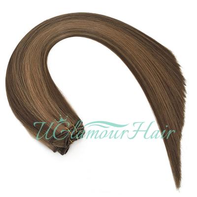 China New Arrival Machine Hair Dispenser Long Lasting Pulled Straight Wholesale Natural Looking Double Weft for sale