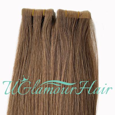 China Remy European Injected Tape In Double Appearance Tape In Hair Extensions Natural Drawn Human Hair Extensions Invisible for sale