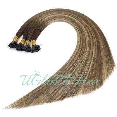 China Hot Selling Remy Hair Extensions Natural Looking Rooted 100% Virgin Human Hair Flat Tip Hair Extension Blonde Double Drawn for sale