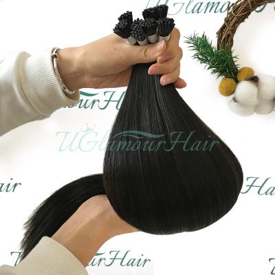 China Natural Looking No Tangle No Drop Shipping Package I Tip Hair Extensions for sale