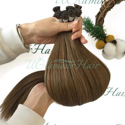 China Natural Looking All Color Premium Seamless Thick End I-Tip Hair Extensions for sale