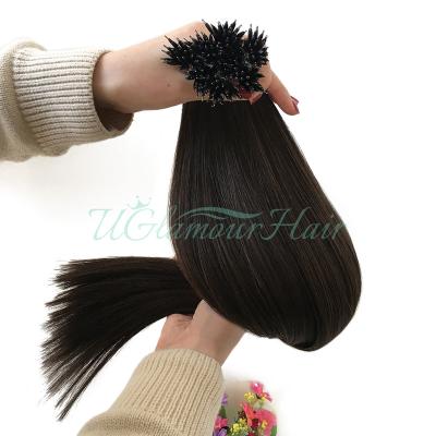 China Natural Raw Thick End Hair Extension Bundles Big Stock Promotional Weave Nano Appearance Ring for sale