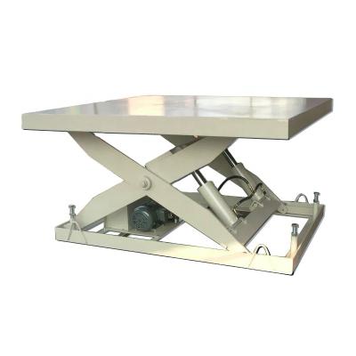 China Hydraulic Electric Stationary Scissor Lift LISJG2.0-2.0 Roasted Powder painting for sale