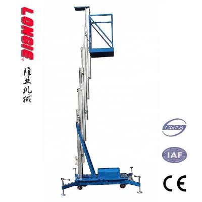 중국 LISJL0.1-6 Electric compact aluminium man lift aerial lift platform 판매용