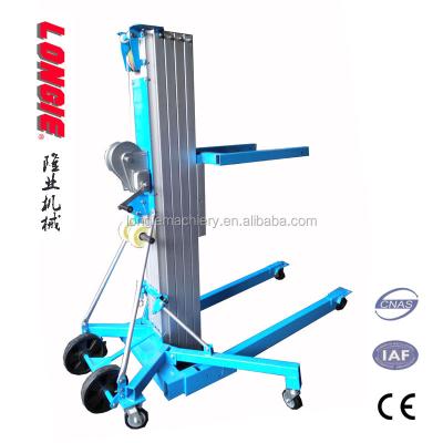 중국 Aluminum Alloy Aerial Work Platform LISJS-10 Hand Stacker 711lb/320kg Lifting Capacity 판매용