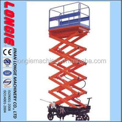 中国 Scaffolding LISJY0.5-4 Hydraulic Mobile Scissor Lift Emergency Stop Drop Switches 販売のため