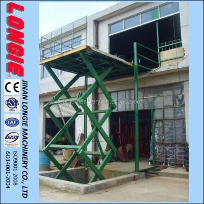 Cina LISJG2.0-3.0 Scissor cargo freight elevator lift Electric Motor explosion proof valve in vendita