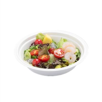 China CLASSIC Disposable Round 900ML Sugarcane Bagasse Bowl Hot Soup Tableware Bowls for sale