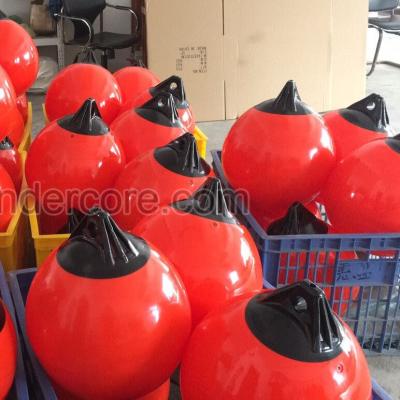 China PVC Inflatable Protective Lighted Sea Buoy Boat Fender for sale