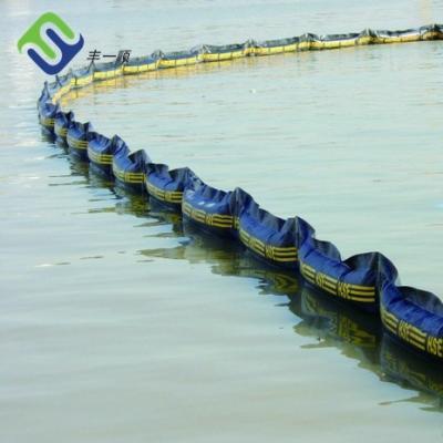 China Water projection apply to ocean best price flood barrier Inflatable PVC oil spill containment boom for sale