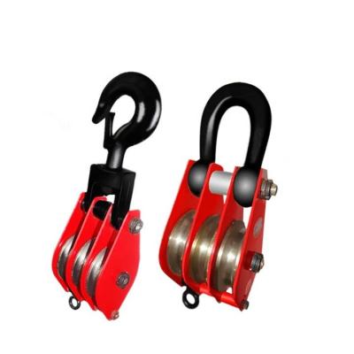 China Machinery Good Price Swivel Type Snatch Block Pulley With Shackle or Hook for sale