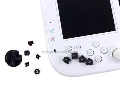 China Replace ABXY Black Plastic Full Set Buttons Kit Replacement For Wii U WIIU Pad Button for sale