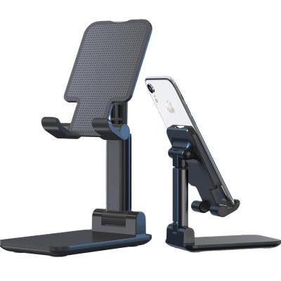 China Foldable Adjustable Metal Tablet Holder Table Desk Cell Extend Support Desktop Mobile Phone Stand Holder For PHONE Pad Adjustable for sale