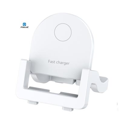 China 2021 New Cell Phone OEM Logo Universal Desk Mobile Phone Holder With Wireless Charger Station 15W for sale