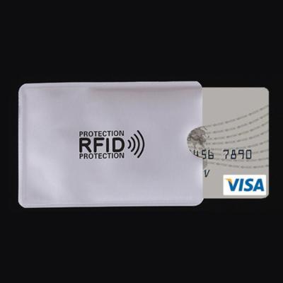 China RFID Blocking Protects Slim ID Bank Card Cover Protector Sleeves Credit Sports Cards Package Sleeve Trade Material Rfid Blocking Bag for sale