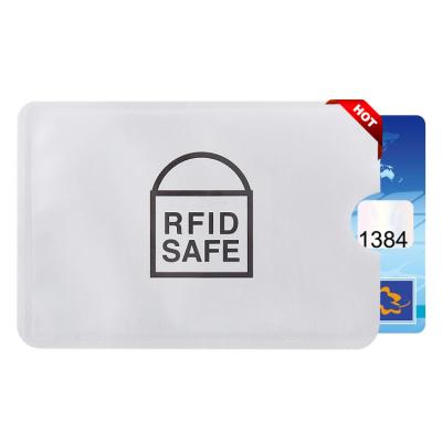 China RFID Blocking Protects Aluminum Foil Anti Theft Card Holder Material Credit Bag Thin Protector Sleeves Sports Cards Package Sleeve Commerce Rfid Blocking for sale