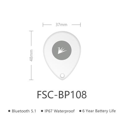 China New Innovation IOT Location Waterproof iBeacon Tag BLE 5.1 ​​Pet Locating Bluetooth Beacon for sale