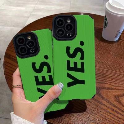 China English YES soft phone case for iphone 13 14 12pro 11promax xsmax 8p xr silicone cover device cheap wholesale for sale