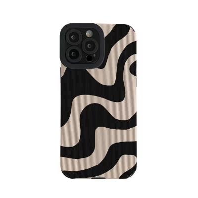 China Zebra Stripes Soft Plain Case For iPhone11 14ProMax Apple 13 Phone 12 Soft 6 XR XS Cover Device Shockproof Cheap Wholesale for sale