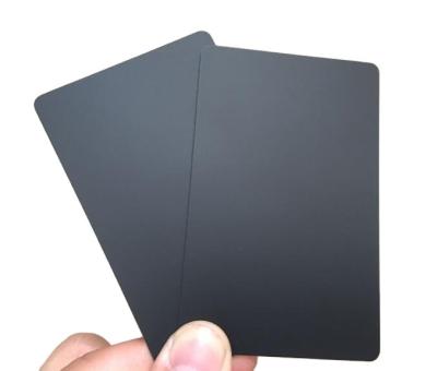 China Black Matte Outdoor Black PVC White Card Printable Plastic Card for sale