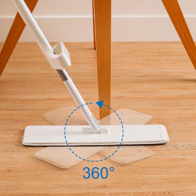 China Amazon Best Selling Viable Drop Shipping Flat Broom Self Squeegee Type Flat Floor Broom With Replace Cloth Heads 360 Degree for sale