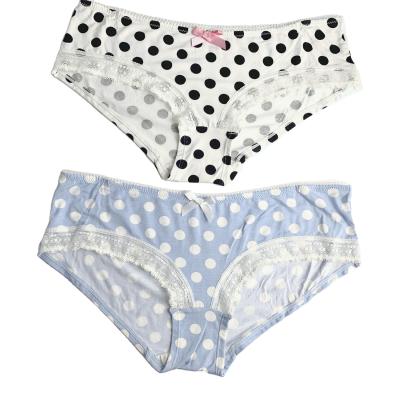 China 2021 New Design Two Color Spots Cotton Popular Women's Panties Underwear Breathable Women Panties for sale