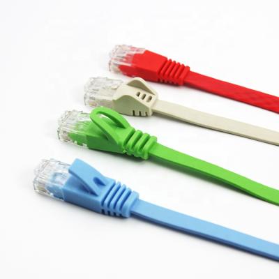 China 99.99% OEM/ODM Oxygen Quality Thin Durable Super CAT 6 Patch Cord Flat Cable for sale