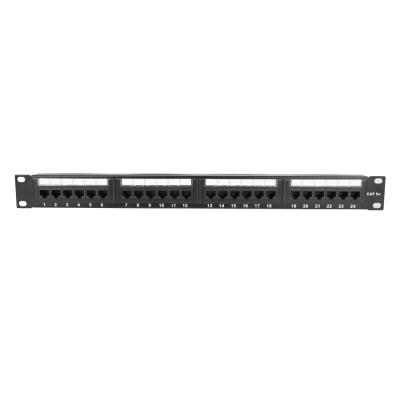 China Low price communication network custom accessories RJ45 24 fiber cat6 port patch panel for sale