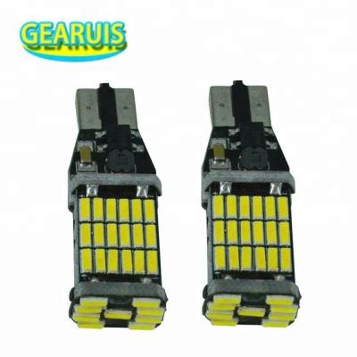 China High Power T15 45 SMD 4014 LED 360MA Non-Polar W16W No Error Emergency Reverse Light 12V Reverse Lights at 16V Universal for sale