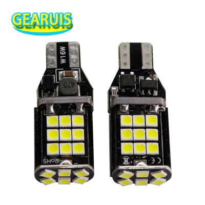 China High Power Auto Car LED Reverse Light T15 3030 LED 24 SMD W16W CANBUS NO OBC T15 Canbus 24 SMD 3030 LED ERRORS 7W 0.57A Car Emergency Tail Lamp for sale