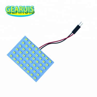 China Interior Festoon BA9S 12V 59mm*39mm Adapters Festoon Dome Panel Light 48 SMD LED 48SMD 3528 Car Lights DC 1210 White for sale