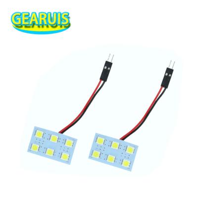 China 6 SMD 5050 LED 6SMD Dome Light with T10 BA9S Festoon 12V 32mm*20mm Adapters for sale