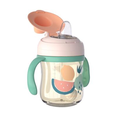 China BPA Free 2021 Hot Sales New Products 260 ml PPSU Baby Bottle Baby Training Feeding Cup for sale