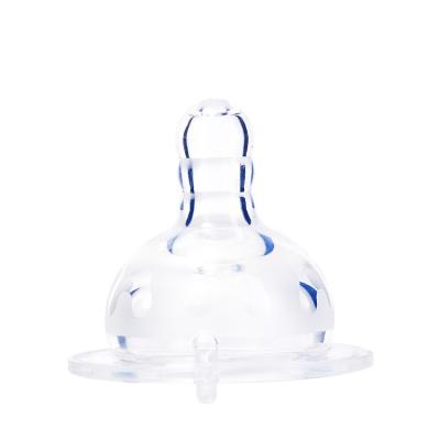 China Food Grade BPA Free Silicone Neck Natural Wide Breast Simulation Real Sense Baby Nipple for sale