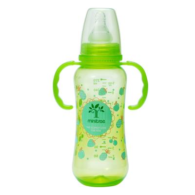 China 2021 Hot Wholesale BPA Free 9 Ounce 270ml PP Baby Bottles Minitree BPA Free Silicone For Newborn for sale