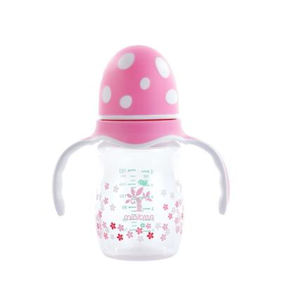 China BPA Free PP Newborns Infants Product 6 Ounce Plastic Baby Bottles Manufacturing With Handle for sale