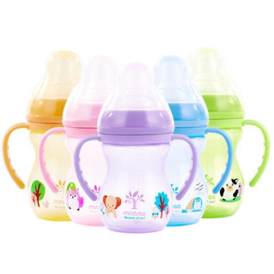 China BPA Free Hot Sale Factory Direct Sales 6 Ounce Width Neck Feeding Bottle For Babies for sale