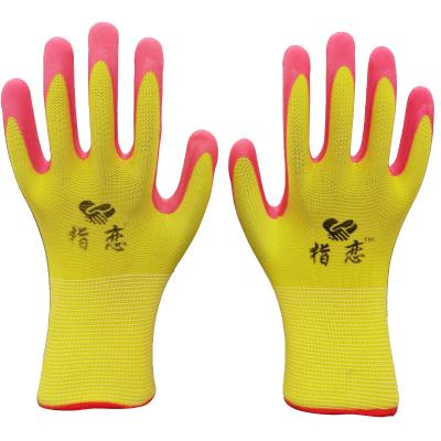 China Working Gloves Wholesale Foam Gloves Latex Wrinkle Non-slip Gloves Wear Resistant Gloves Safety for sale