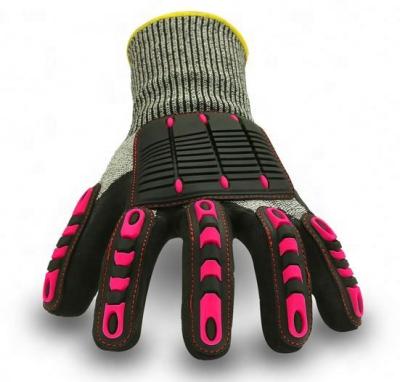 China Cut Protection Cut Resistant Level 3 With TPR Back Impact Gloves for sale