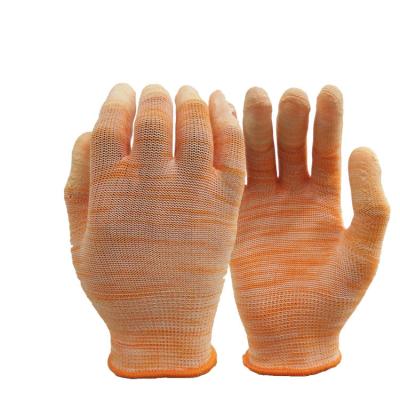 China 2021 New Products Breathable Cheap Selling Colorful Women Working PU Coated Gloves Garden Gloves for sale