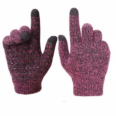 China Fashion Thermal Touch Screen Men Unisex Women Anti Slip Thermal Magic Knit Smartphone Texting Driving Touch Screen Winter Recycling Gloves for sale