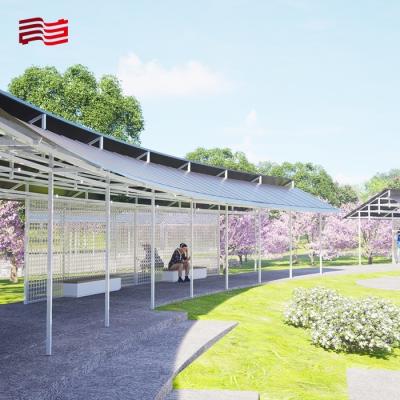 China Aanpassing Grootte Moderne stijl Pergola in Emberwind thema voor tuinversiering Te koop