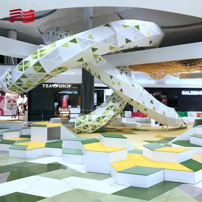 China Equipo de diversión de toboganes de combinación al aire libre para juegos y decoración de acero inoxidable en venta