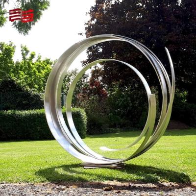 Chine Sculpture abstraite contemporaine en acier inoxydable pour les grands espaces urbains par Mirror Craft à vendre