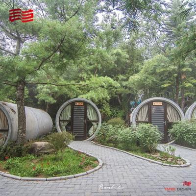 China Skillful transformation of cement pipes  achieving the classic of the culvert pipe room hotel in the scenic area for sale