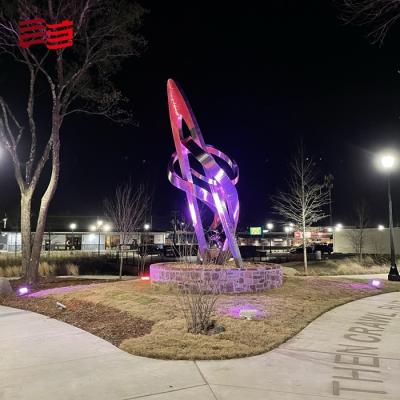 China Large Stainless Steel Outdoor Sculptures Boasting Magnificent Forms Transform Ordinary Landscapes Into Extraordinary One for sale