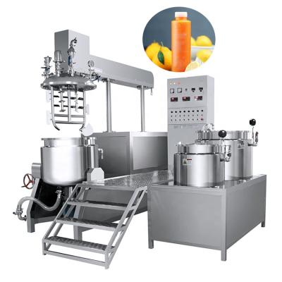 China 50L Vacuum Nail Polish Cream Mixer Liquid Hydraulic Lifting Heating Emulsifying Homogenizer for sale