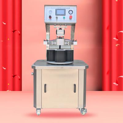 China Accurate Cap Setting New Tinplate Machine Vacuum Semi-automatic Vacuum Capper Capping Machine for sale