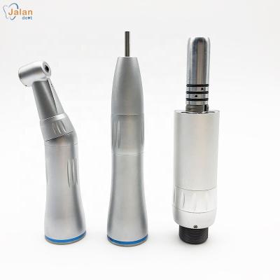 China 2.34-2.35mm Inner Channel Push Button E Type Contra Angle, Air Motor and Straight Head Inner Water Jet Low Speed ​​Handpiece Set for sale