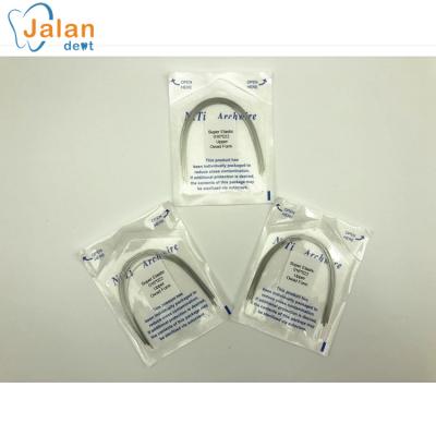 China Niti Sector Dental Rectangular Arch Wire Dental Orthodontic Oviod Shape for sale